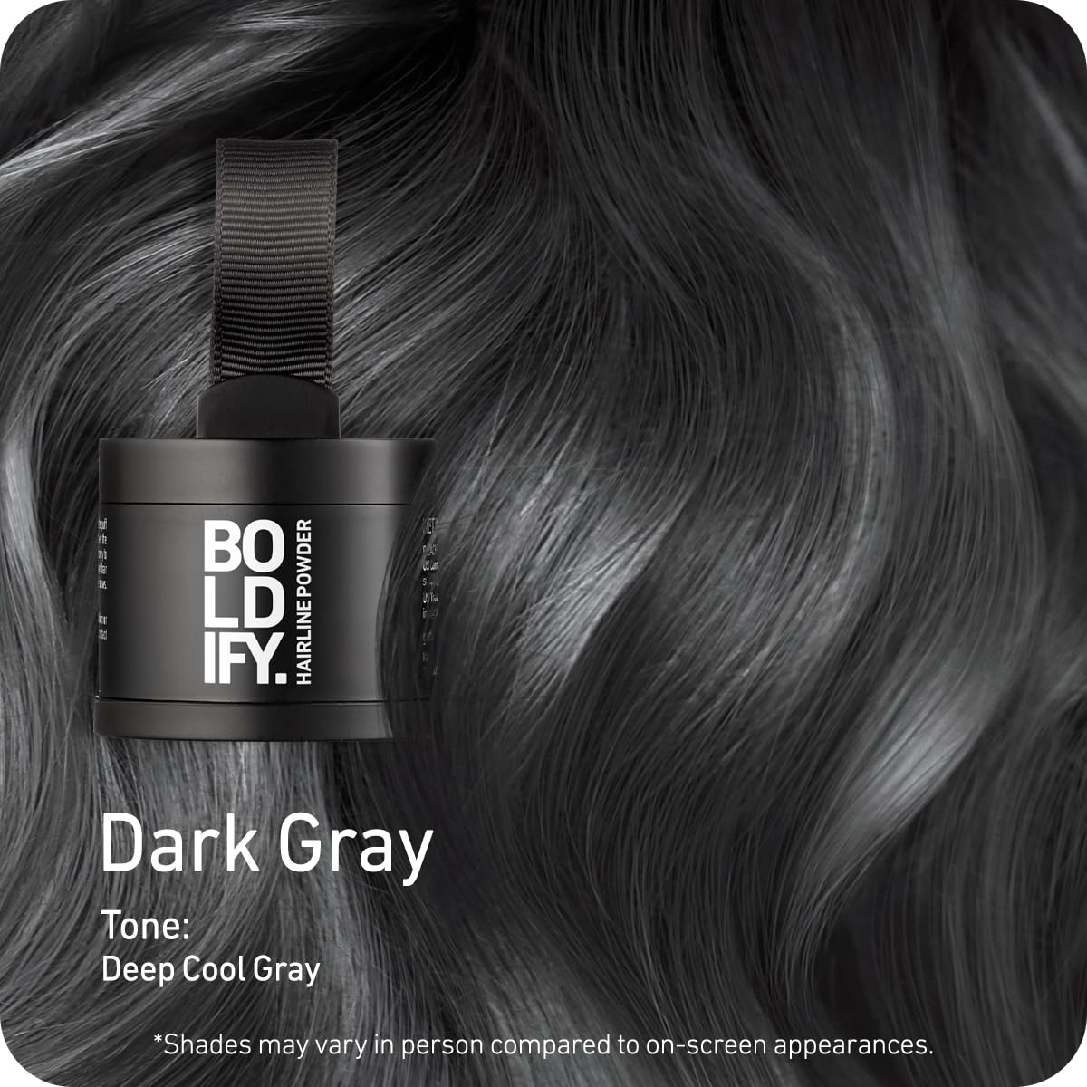 Boldify Hairline Powder, Root Touch Up Hair Color Dark Brown 4g