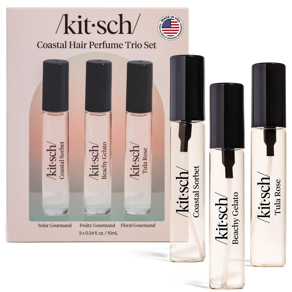 Kitsch Hair Perfume for Women – Hair Spray & Body Mist – Amber Shores, 50mL