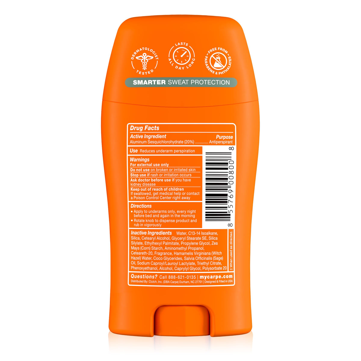 Carpe 100-Hour Antiperspirant Deodorant for Women - Coconut Vanilla