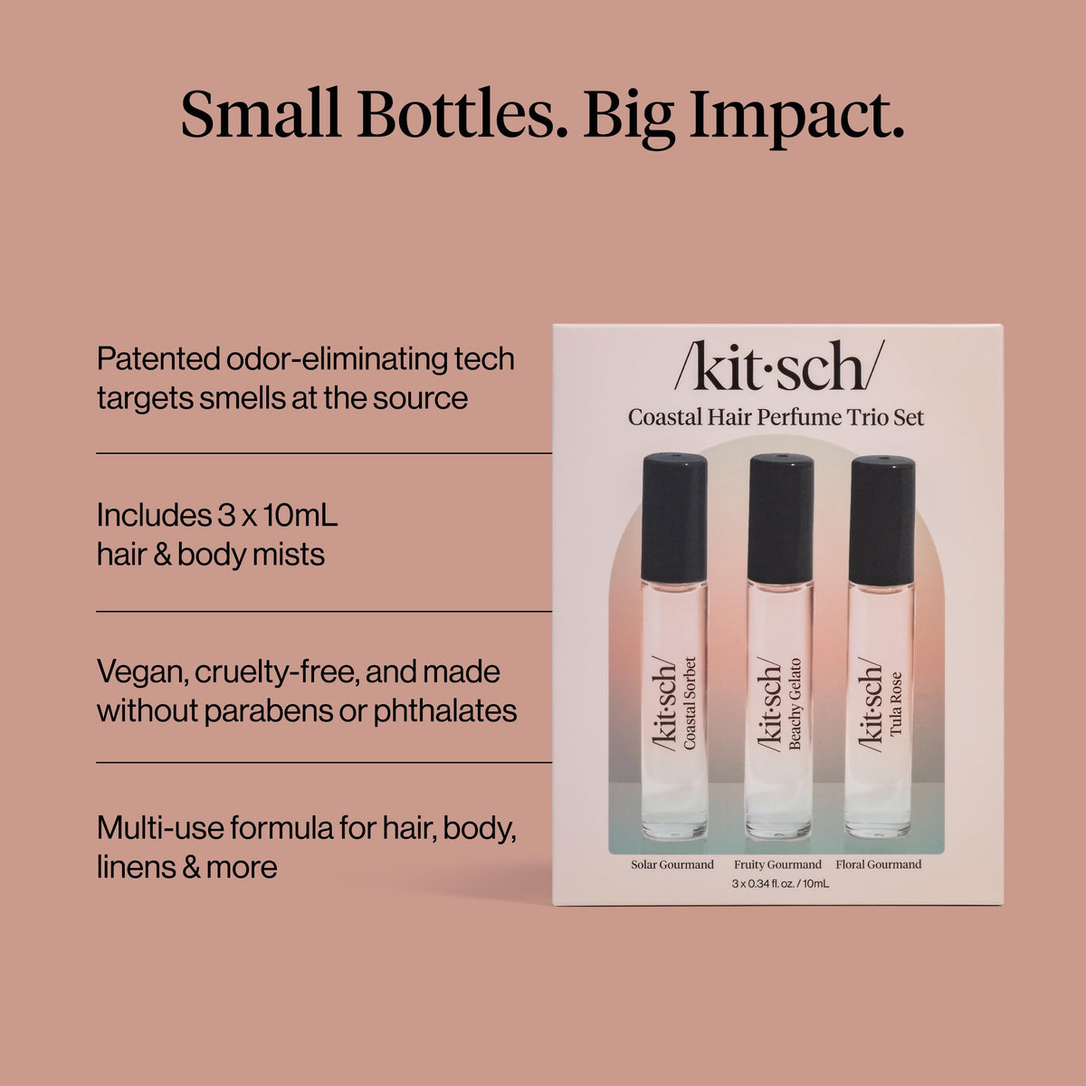 Kitsch Hair Perfume for Women – Hair Spray & Body Mist – Amber Shores, 50mL