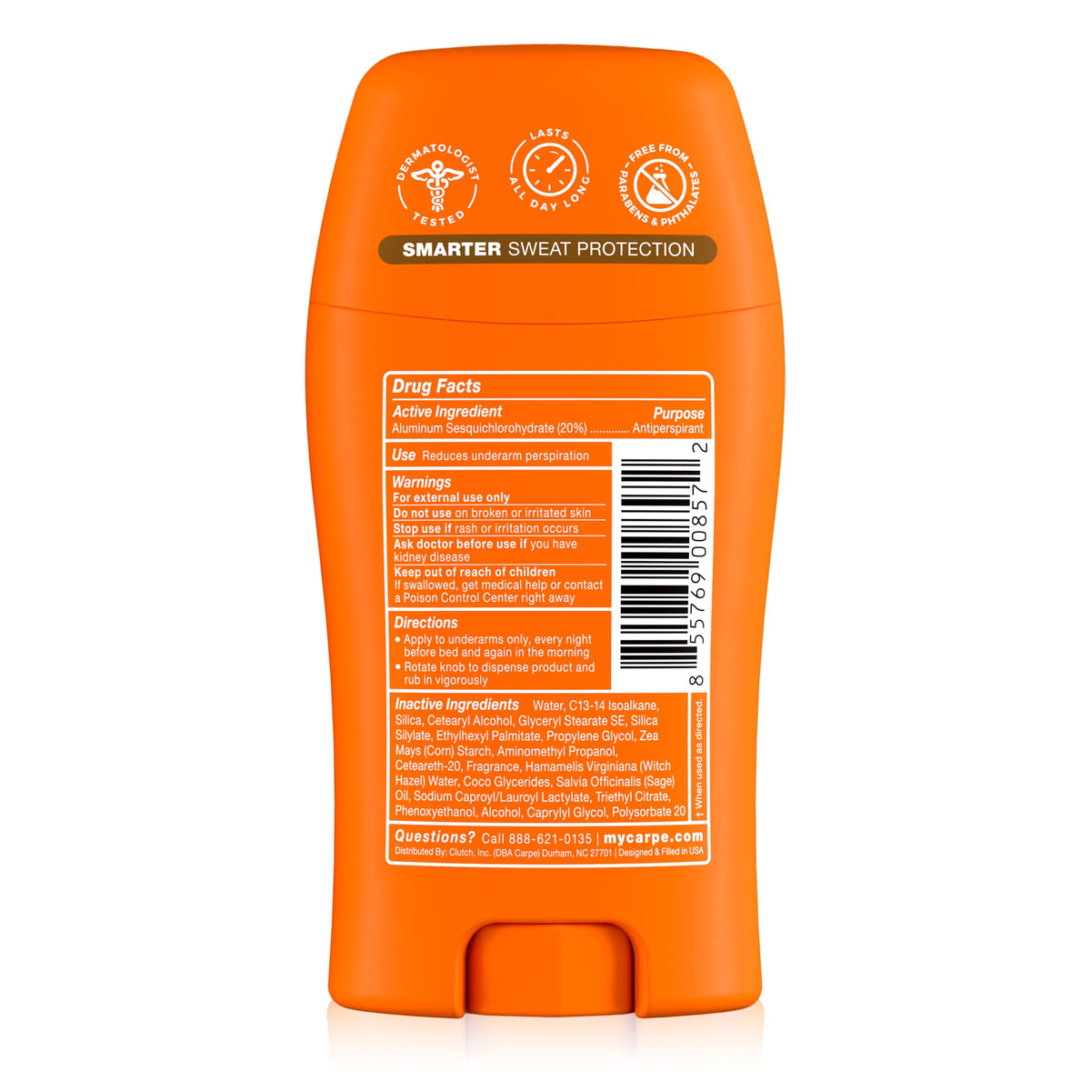 Carpe 100-Hour Antiperspirant Deodorant for Women - Coconut Vanilla