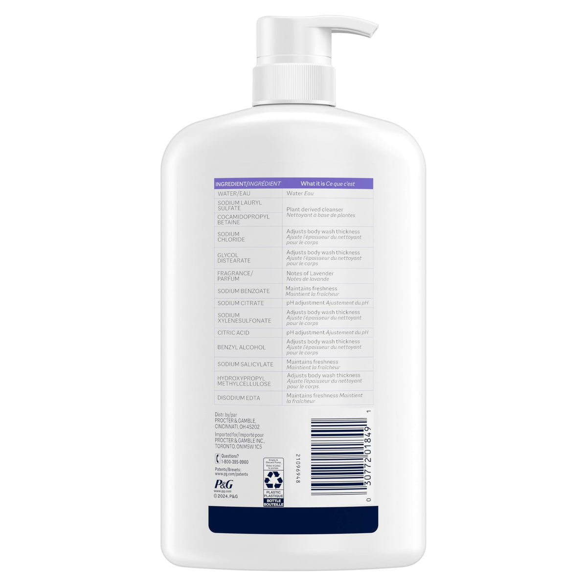Ivory Body Wash, Designed for the Whole Family, Gentle Formula, Free of Dyes Heavy Perfumes Parabens Phthalates & Silicones, for Sensitive Skin, Designed for Skin's pH, Original Scent, 35 oz