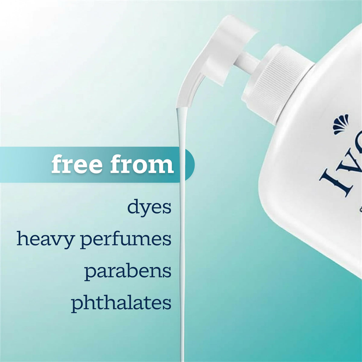 Ivory Body Wash, Designed for the Whole Family, Gentle Formula, Free of Dyes Heavy Perfumes Parabens Phthalates & Silicones, for Sensitive Skin, Designed for Skin's pH, Original Scent, 35 oz