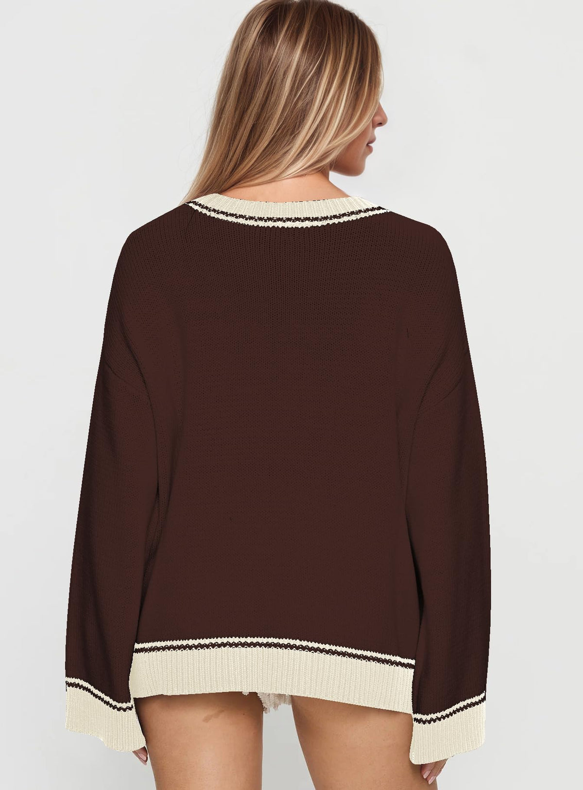 Women Oversized Horse Sweater Y2k Graphic Knit Pullover Long Sleeve Crewneck Aesthetic Horse Sweater Tops