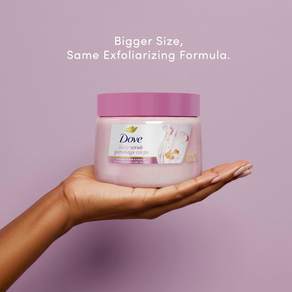 Dove Pomegranate & Shea Butter Body Scrub Exfoliates and Deeply 15 oz