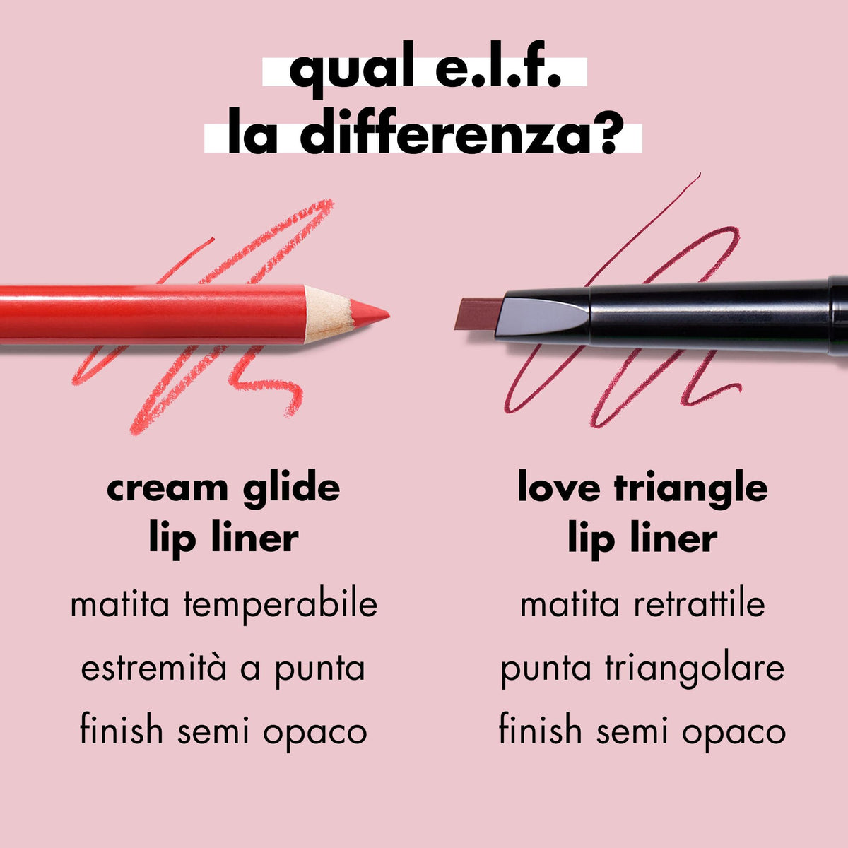 e.l.f. Cream Glide Lip Liner, Highly-Pigmented Pencil For Shaping & Sculpting Lips, Semi-Matte Finish, Vegan & Cruelty-Free