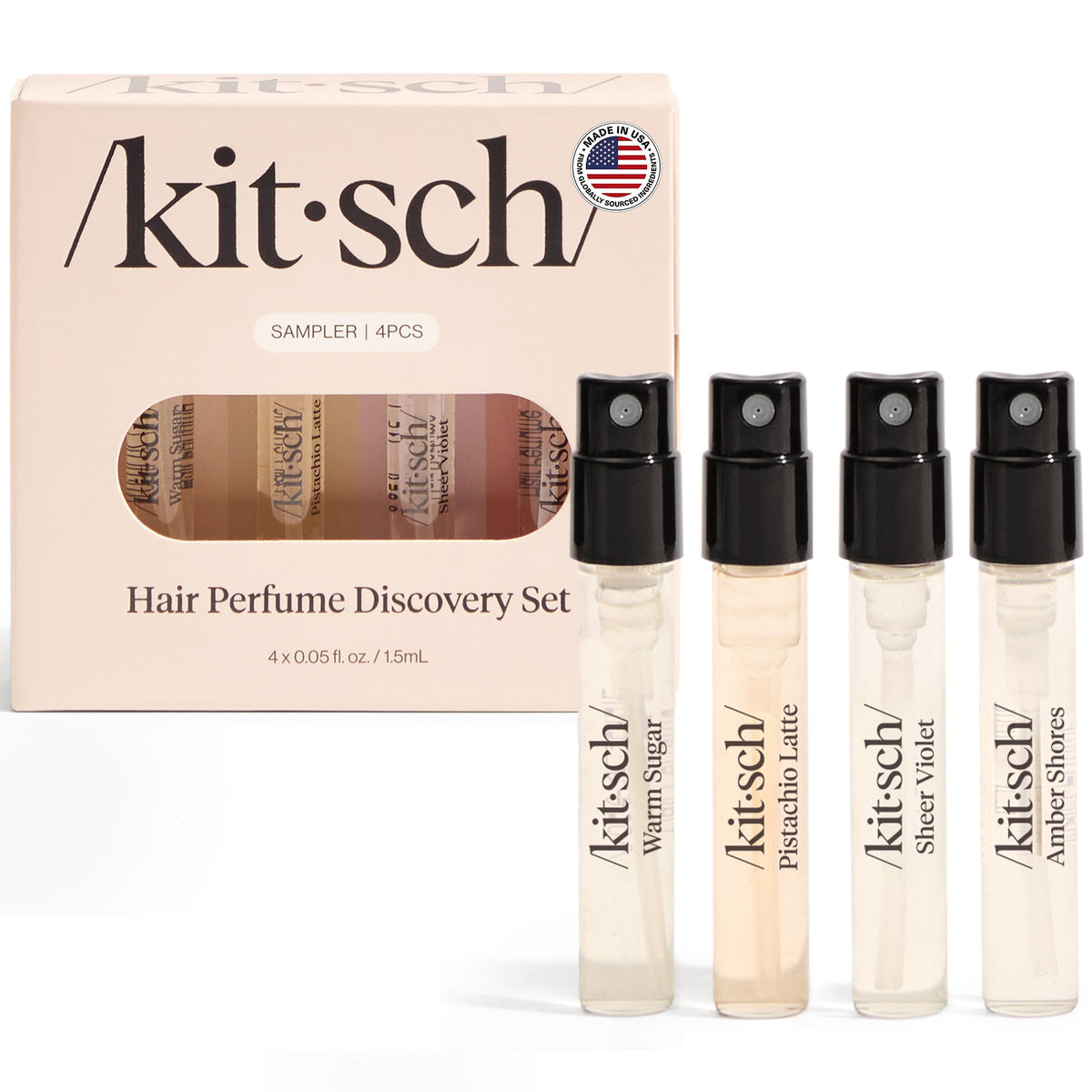 Kitsch Hair Perfume for Women – Hair Spray & Body Mist – Amber Shores, 50mL