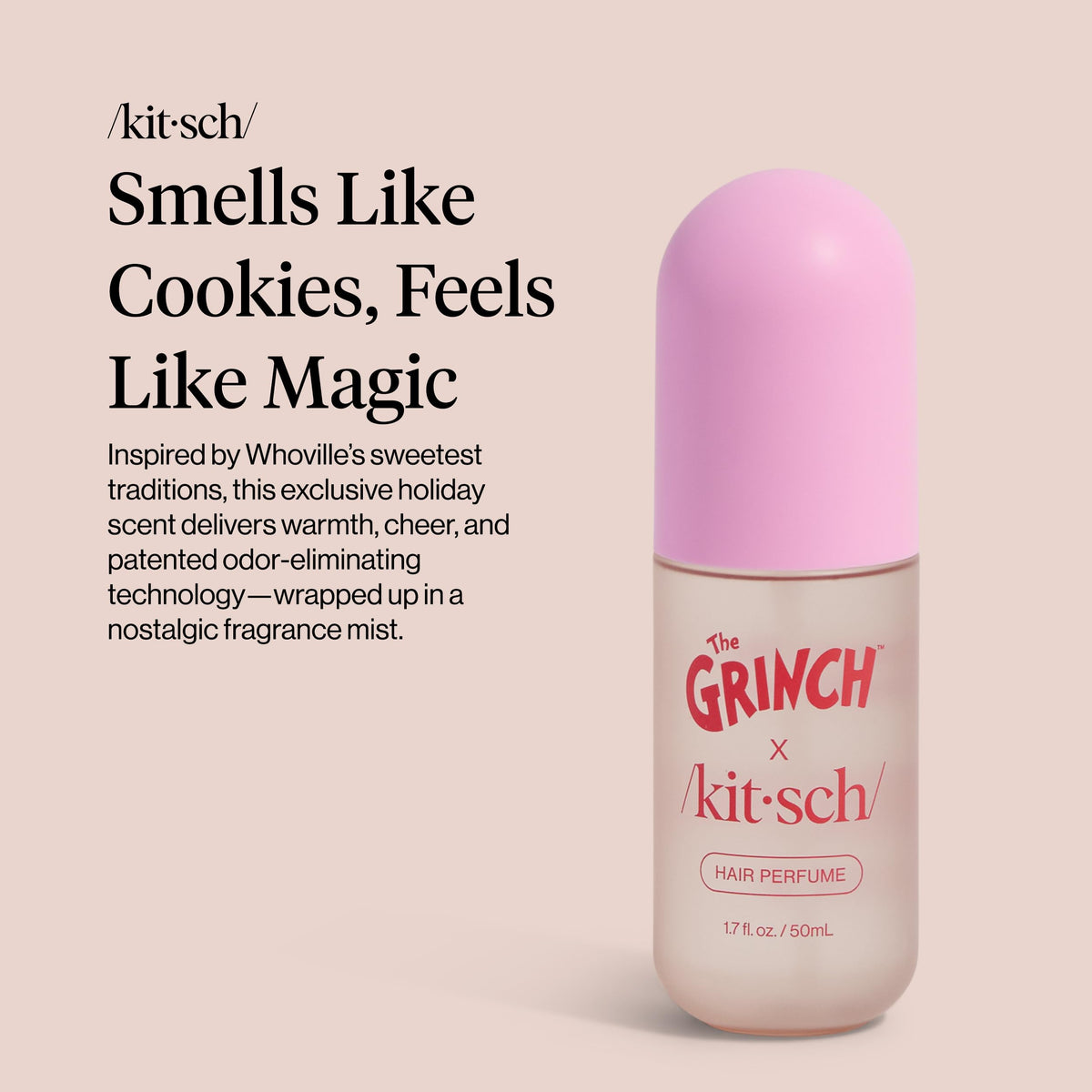 Kitsch Hair Perfume for Women – Hair Spray & Body Mist – Amber Shores, 50mL