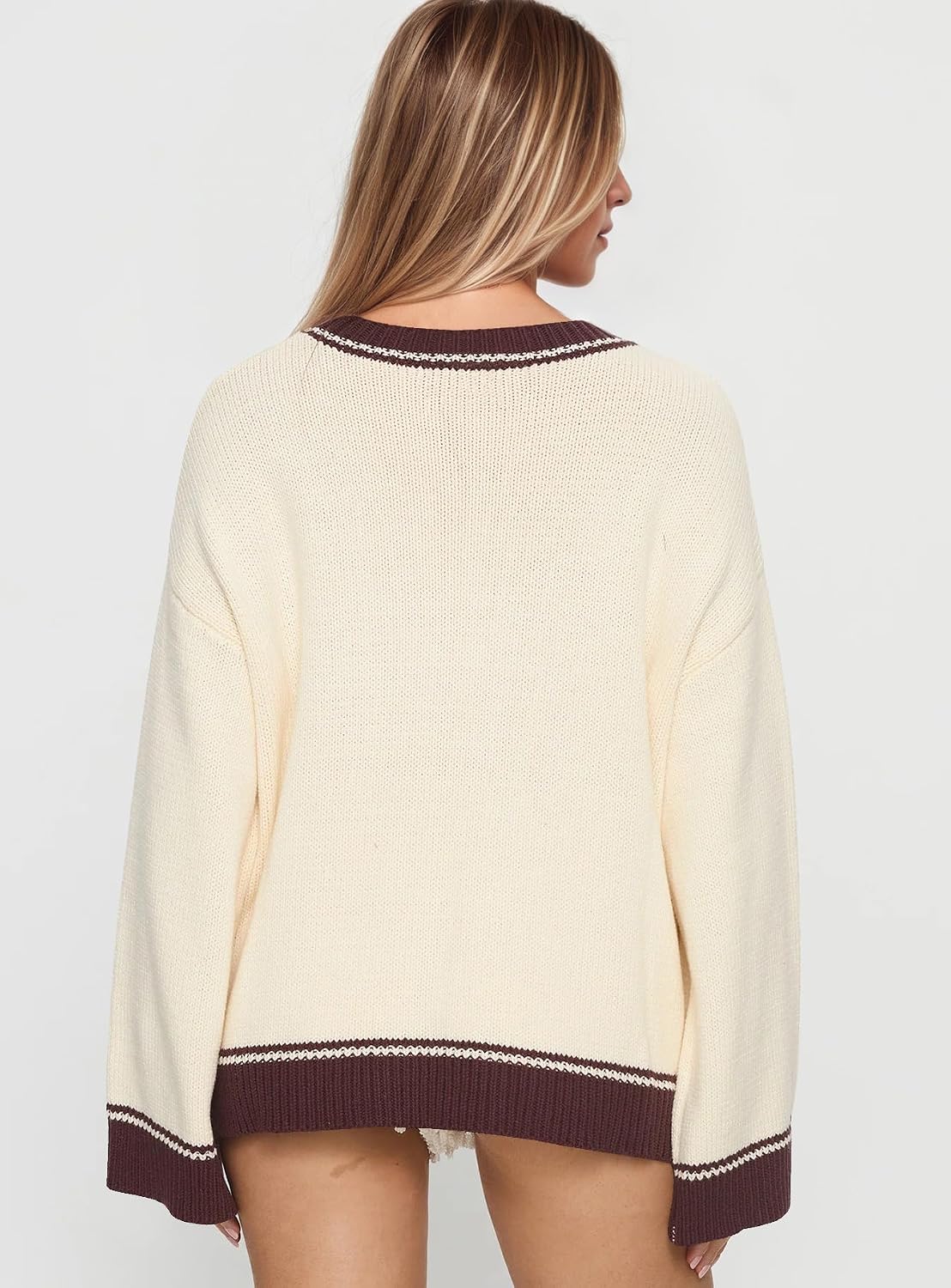Women Oversized Horse Sweater Y2k Graphic Knit Pullover Long Sleeve Crewneck Aesthetic Horse Sweater Tops