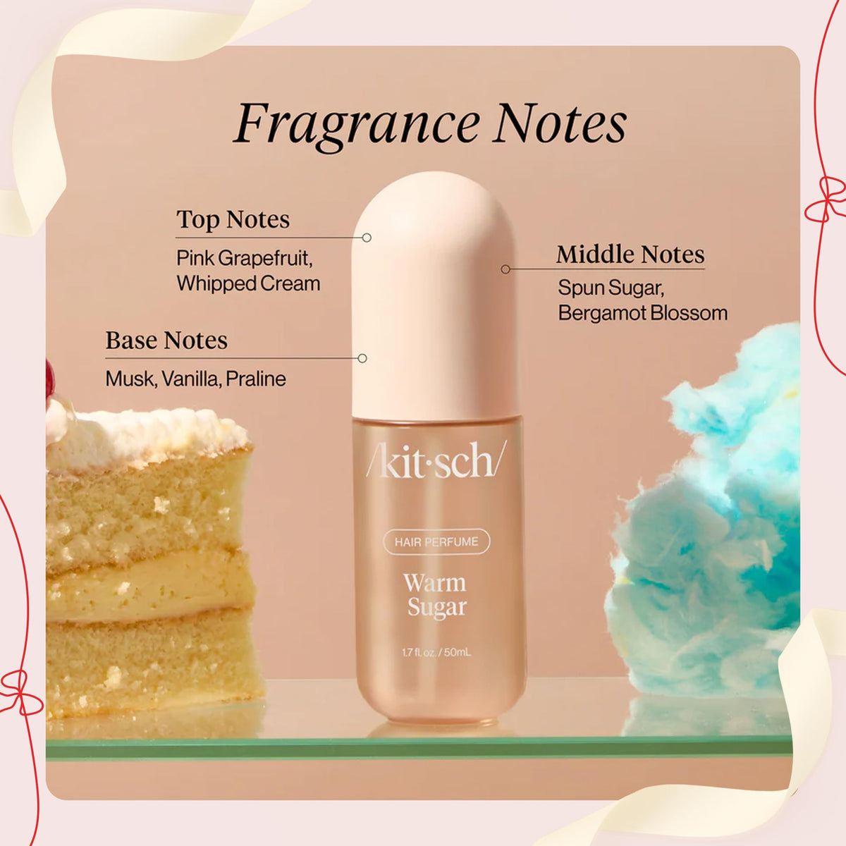 Kitsch Hair Perfume for Women – Hair Spray & Body Mist – Amber Shores, 50mL
