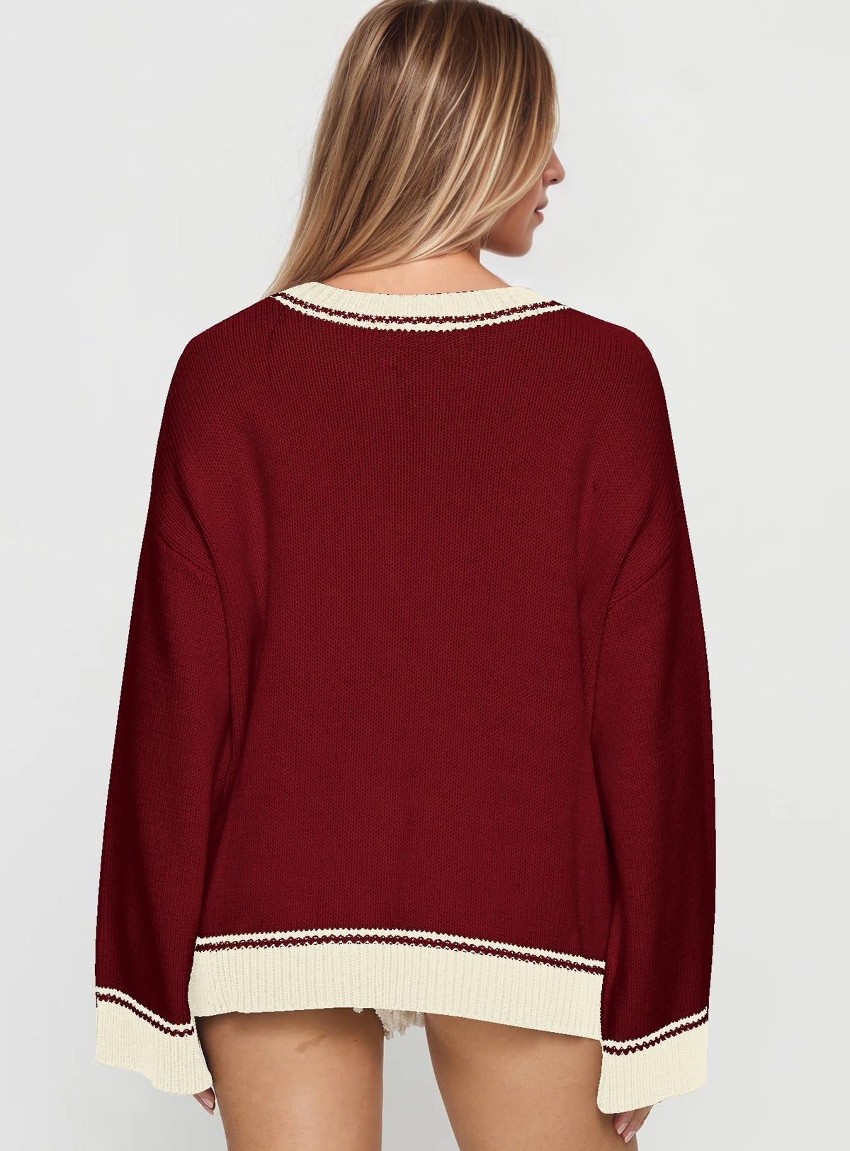 Women Oversized Horse Sweater Y2k Graphic Knit Pullover Long Sleeve Crewneck Aesthetic Horse Sweater Tops