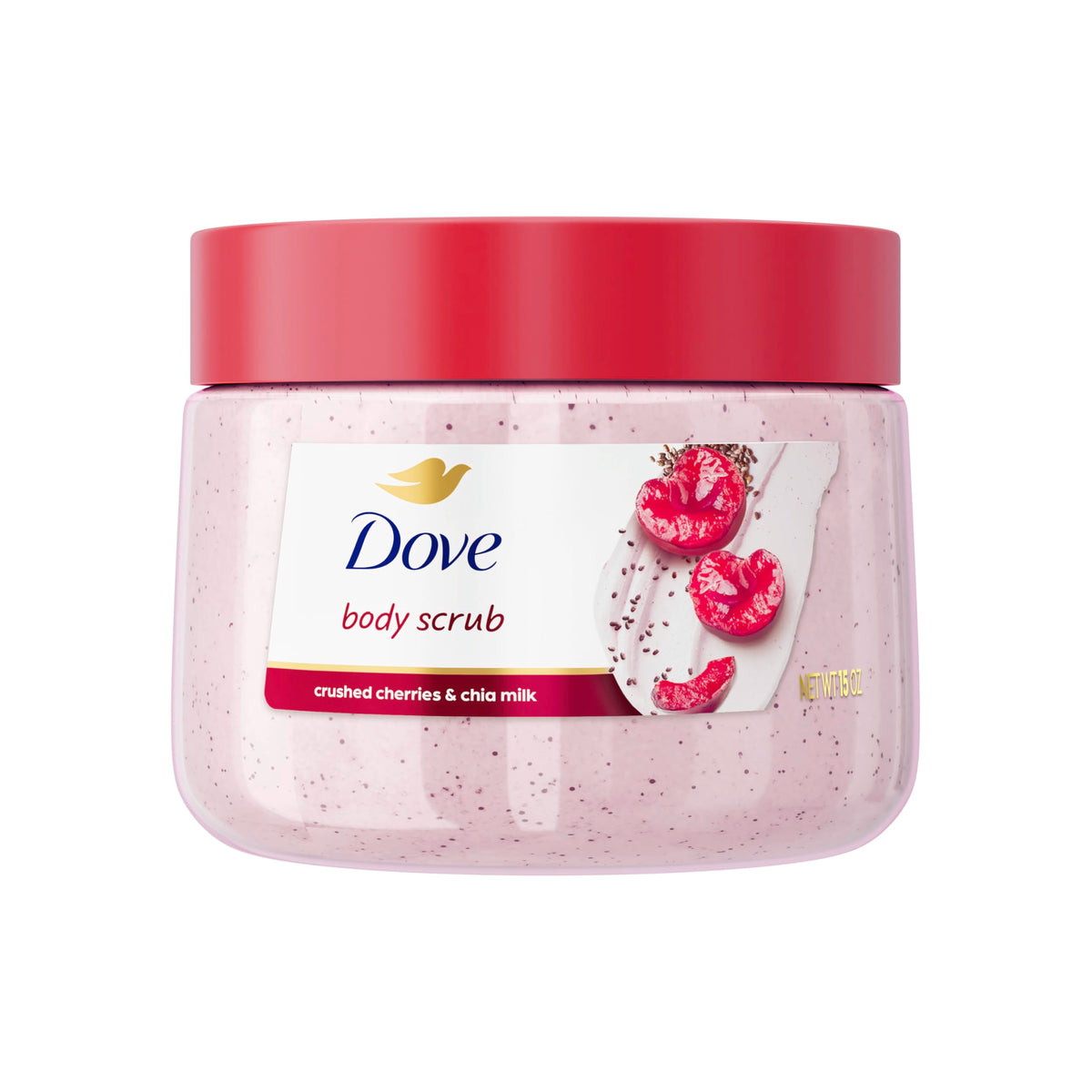 Dove Pomegranate & Shea Butter Body Scrub Exfoliates and Deeply 15 oz