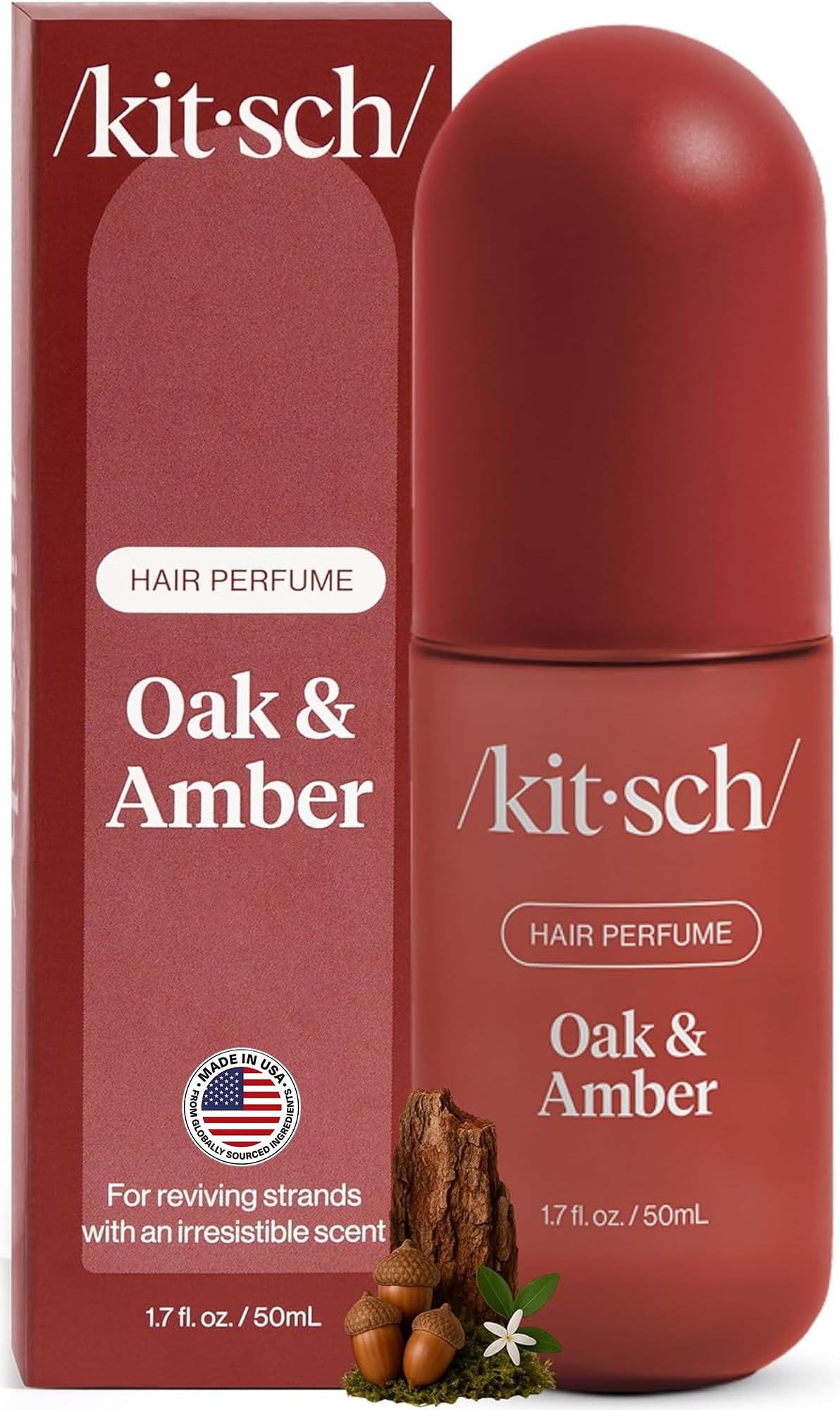 Kitsch Hair Perfume for Women – Hair Spray & Body Mist – Amber Shores, 50mL