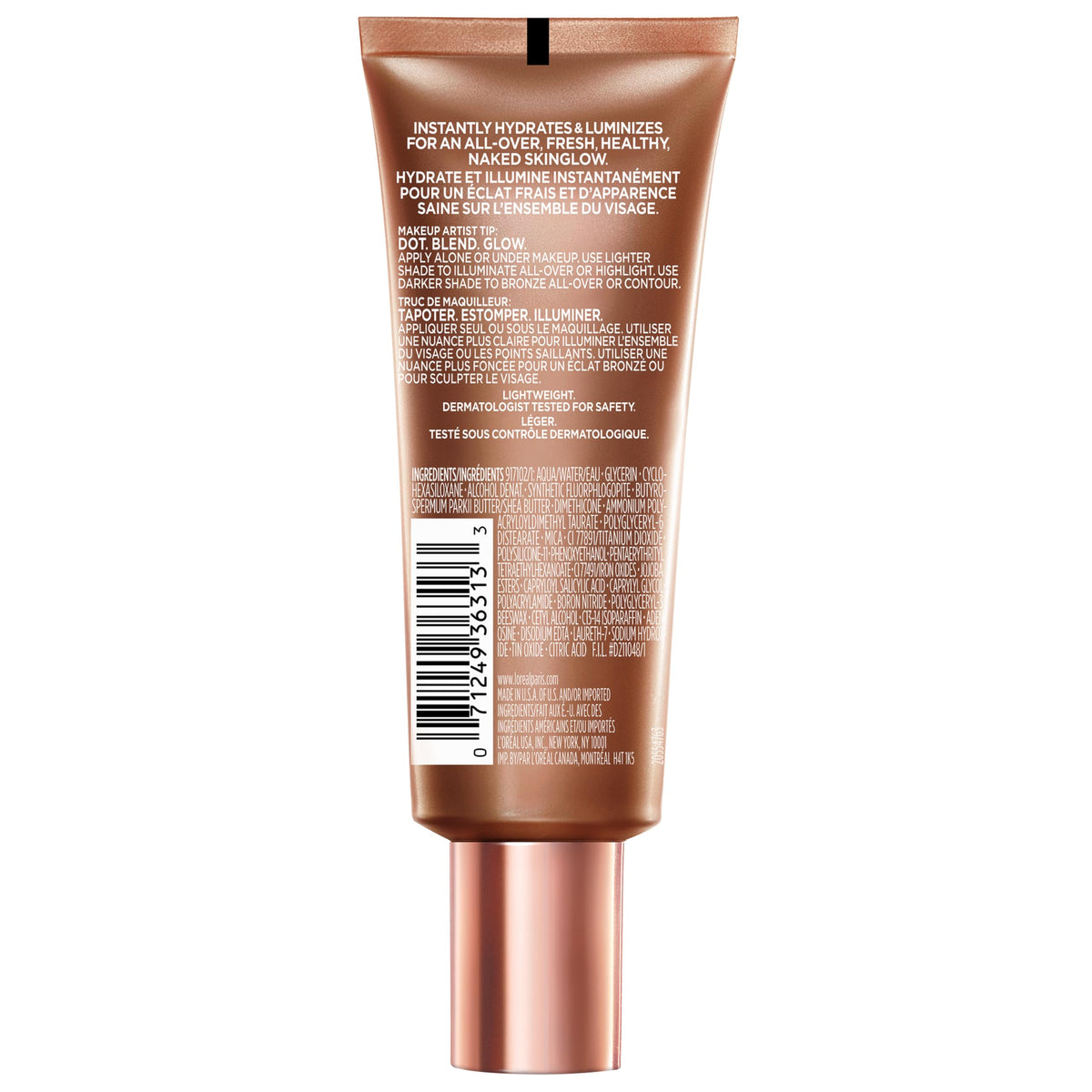 L'Oreal Paris Makeup True Match Lumi Glotion, Natural Glow Enhancer, Illuminator Highlighter, Bronzing Drops For a Sun-Kissed Glow, 901 Fair