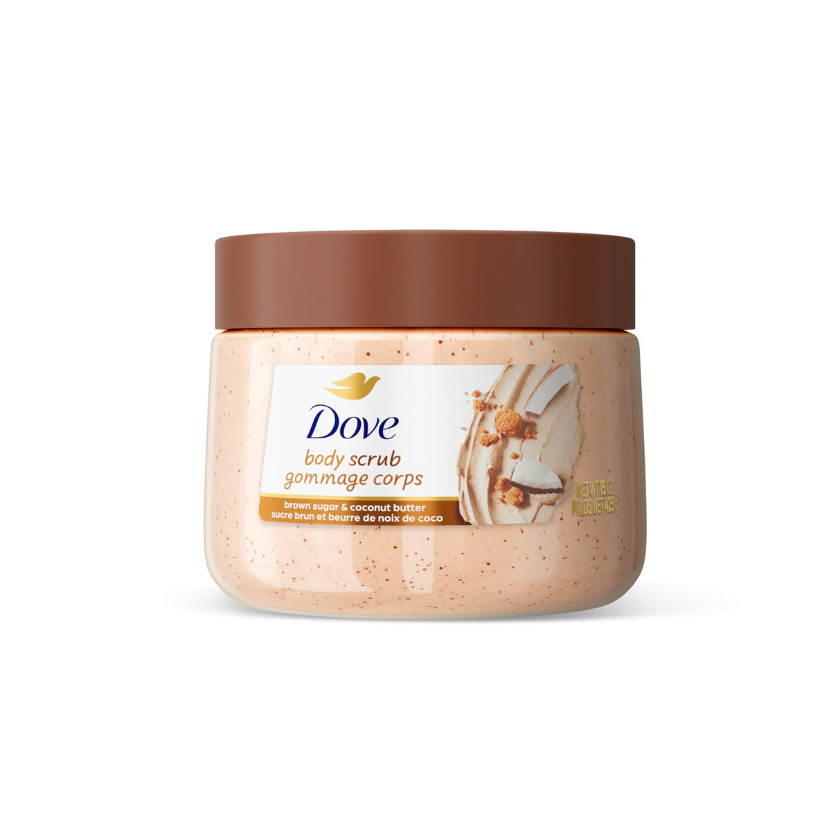Dove Pomegranate & Shea Butter Body Scrub Exfoliates and Deeply 15 oz