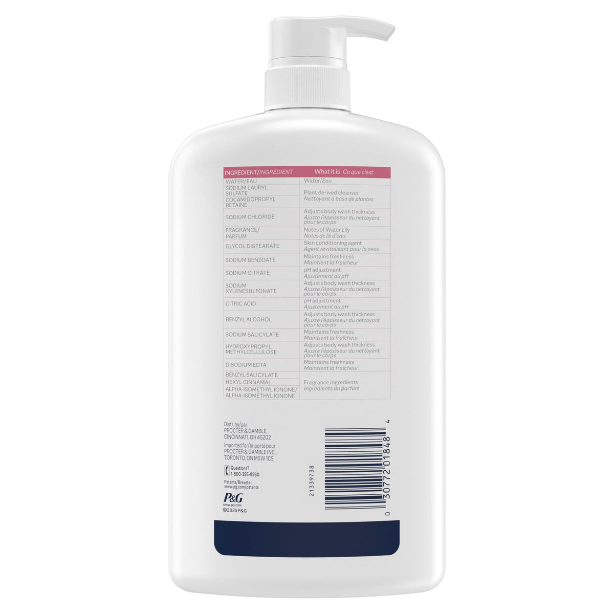 Ivory Body Wash, Designed for the Whole Family, Gentle Formula, Free of Dyes Heavy Perfumes Parabens Phthalates & Silicones, for Sensitive Skin, Designed for Skin's pH, Original Scent, 35 oz