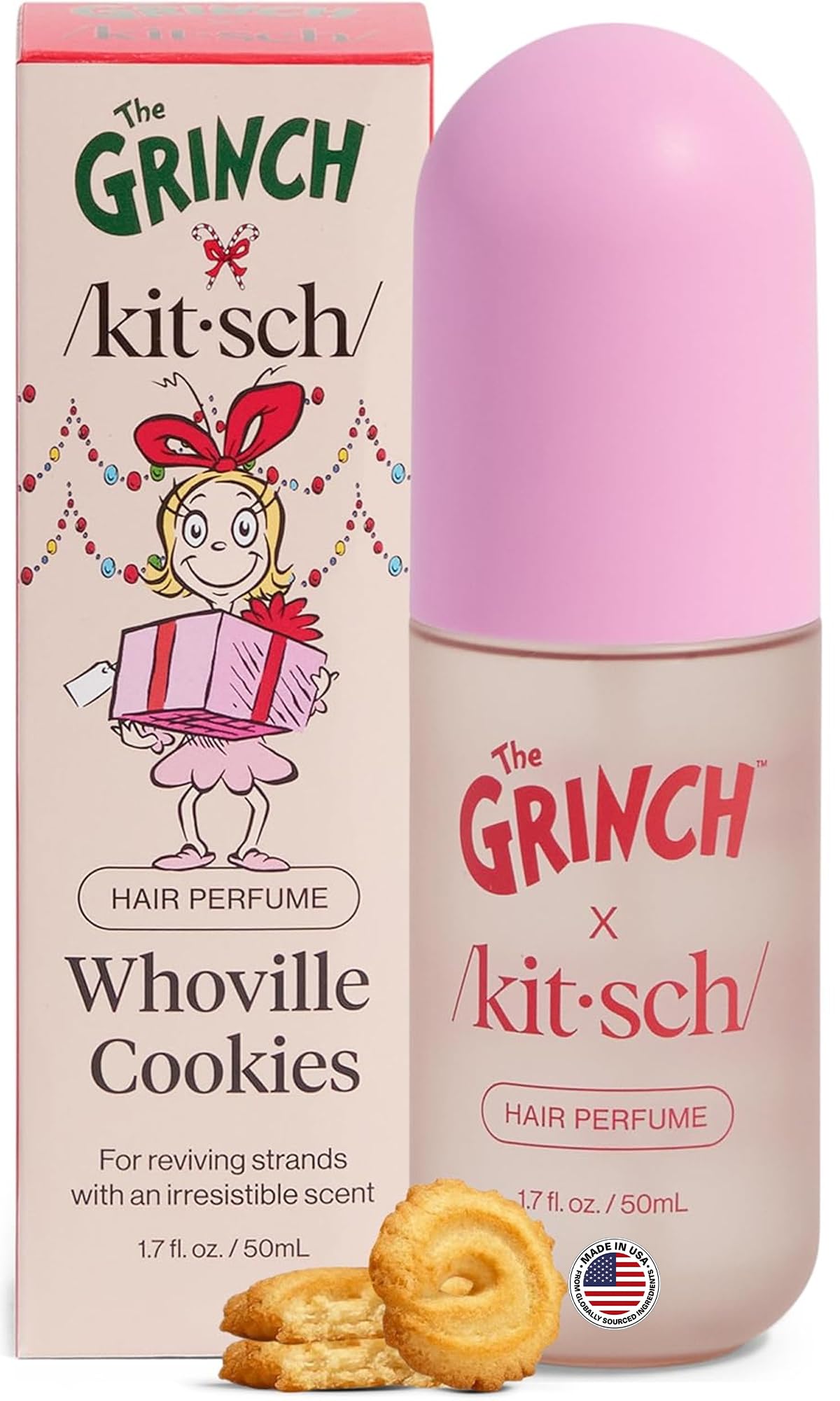 Kitsch Hair Perfume for Women – Hair Spray & Body Mist – Amber Shores, 50mL