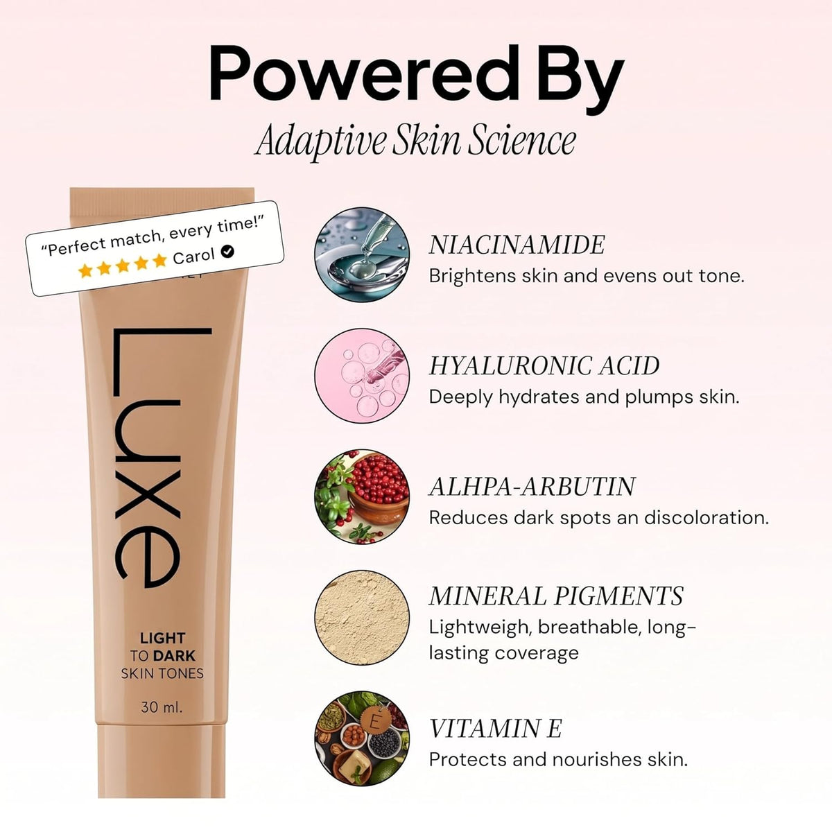 Luxe Color Changing Foundation – Medium
