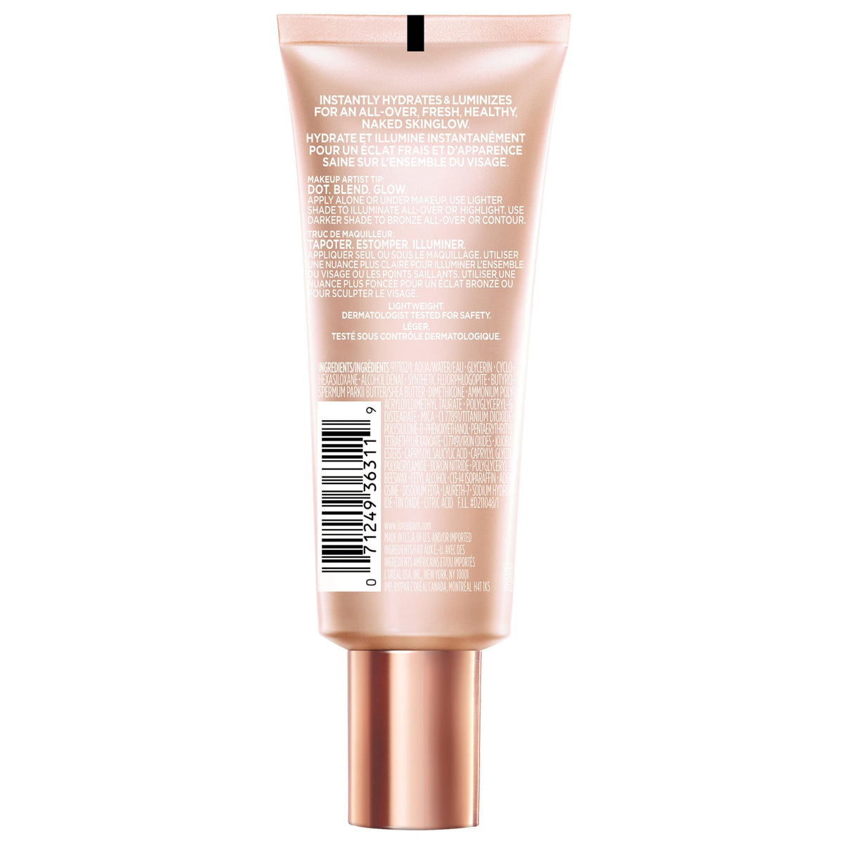 L'Oreal Paris Makeup True Match Lumi Glotion, Natural Glow Enhancer, Illuminator Highlighter, Bronzing Drops For a Sun-Kissed Glow, 901 Fair
