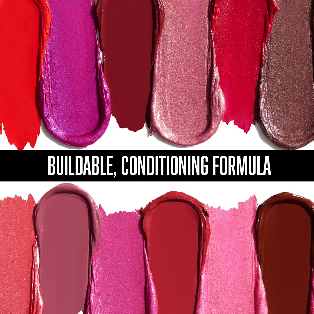wet n wild Silk Finish Lipstick, Hydrating Rich Buildable Lip Color, Formulated with Vitamins A,E, & Macadamia for Ultimate Hydration, Cruelty-Free & Vegan - Blind Date