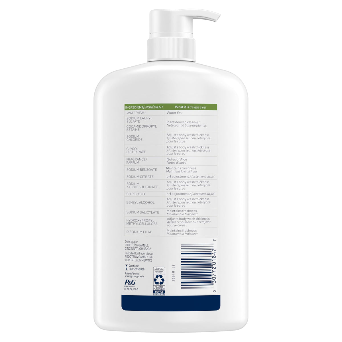 Ivory Body Wash, Designed for the Whole Family, Gentle Formula, Free of Dyes Heavy Perfumes Parabens Phthalates & Silicones, for Sensitive Skin, Designed for Skin's pH, Original Scent, 35 oz