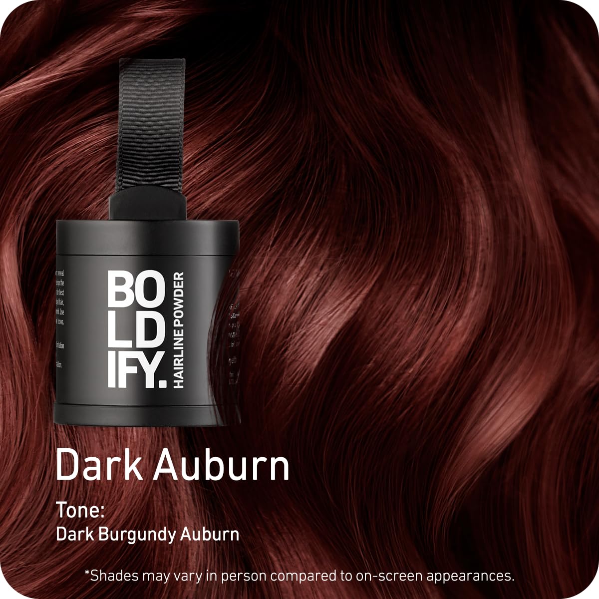 Boldify Hairline Powder, Root Touch Up Hair Color Dark Brown 4g