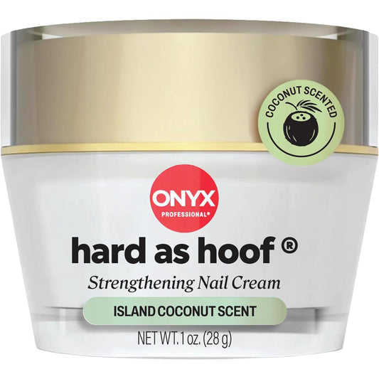 Onyx Professional Hard as Hoof Nail Strengthening Cream, Island Coconut 1oz