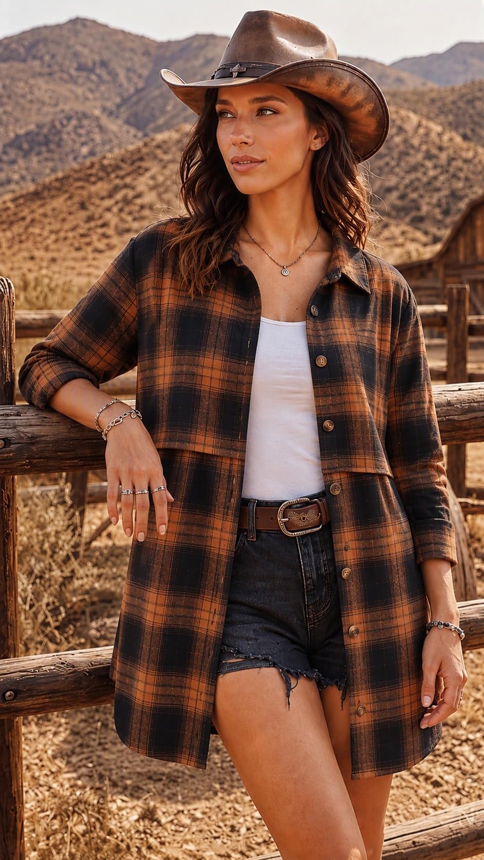 Zeagoo Womens Flannel Shirts Long Sleeve Plaid Button Down Shirts Fall Tops