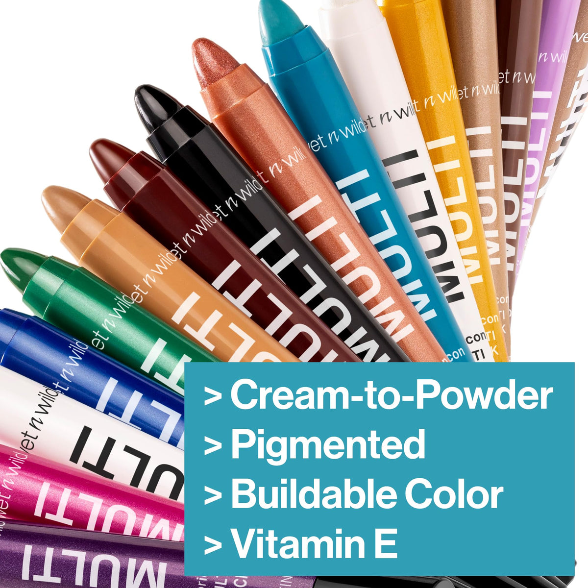 wet n wild Color Icon Cream Eyeliner Eyeshadow Multi-Stick, Moisturizing, Nourishing Velvety Cream-to-Powder Buildable & Blendable Formula, Cruelty-Free & Vegan - Brown Sugar