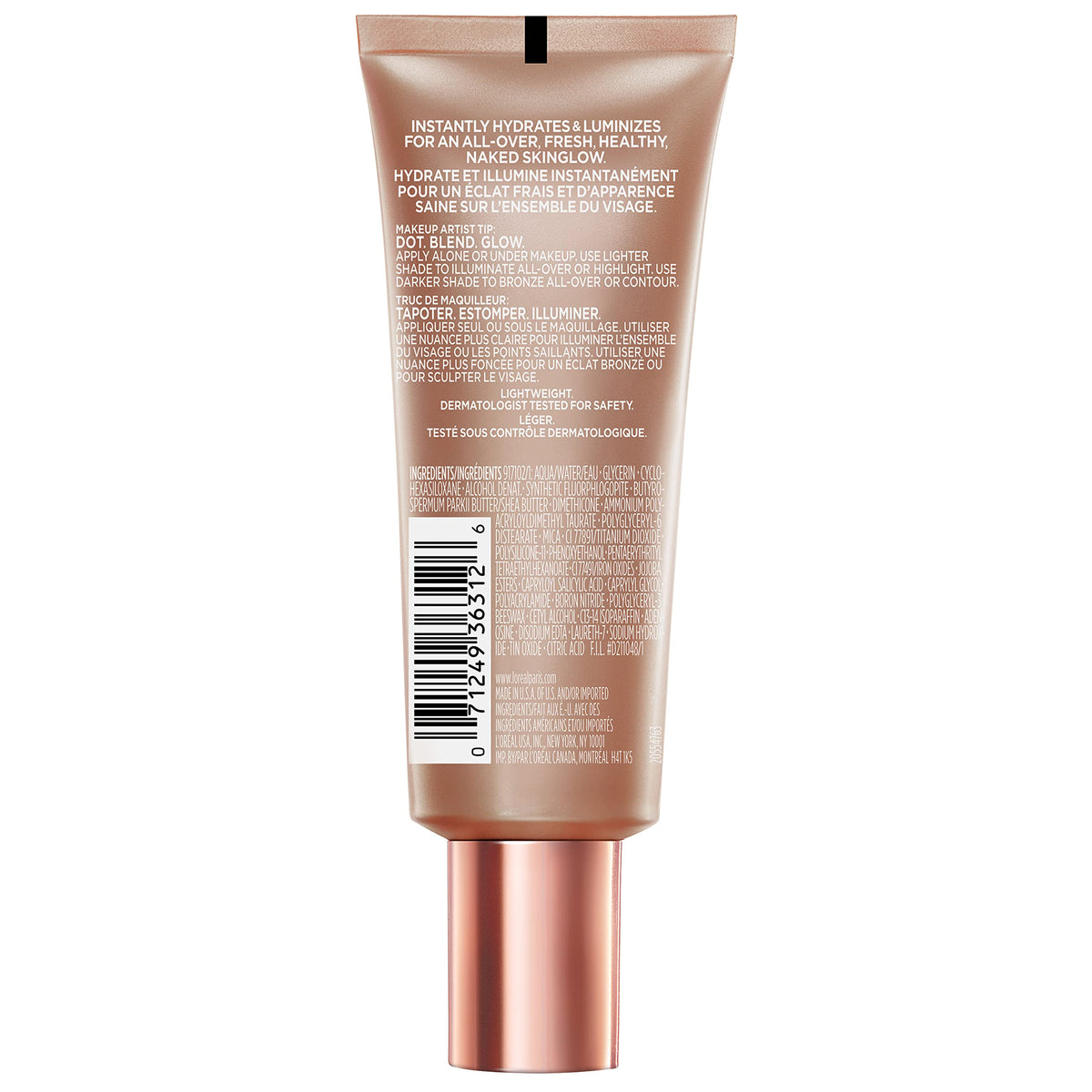 L'Oreal Paris Makeup True Match Lumi Glotion, Natural Glow Enhancer, Illuminator Highlighter, Bronzing Drops For a Sun-Kissed Glow, 901 Fair