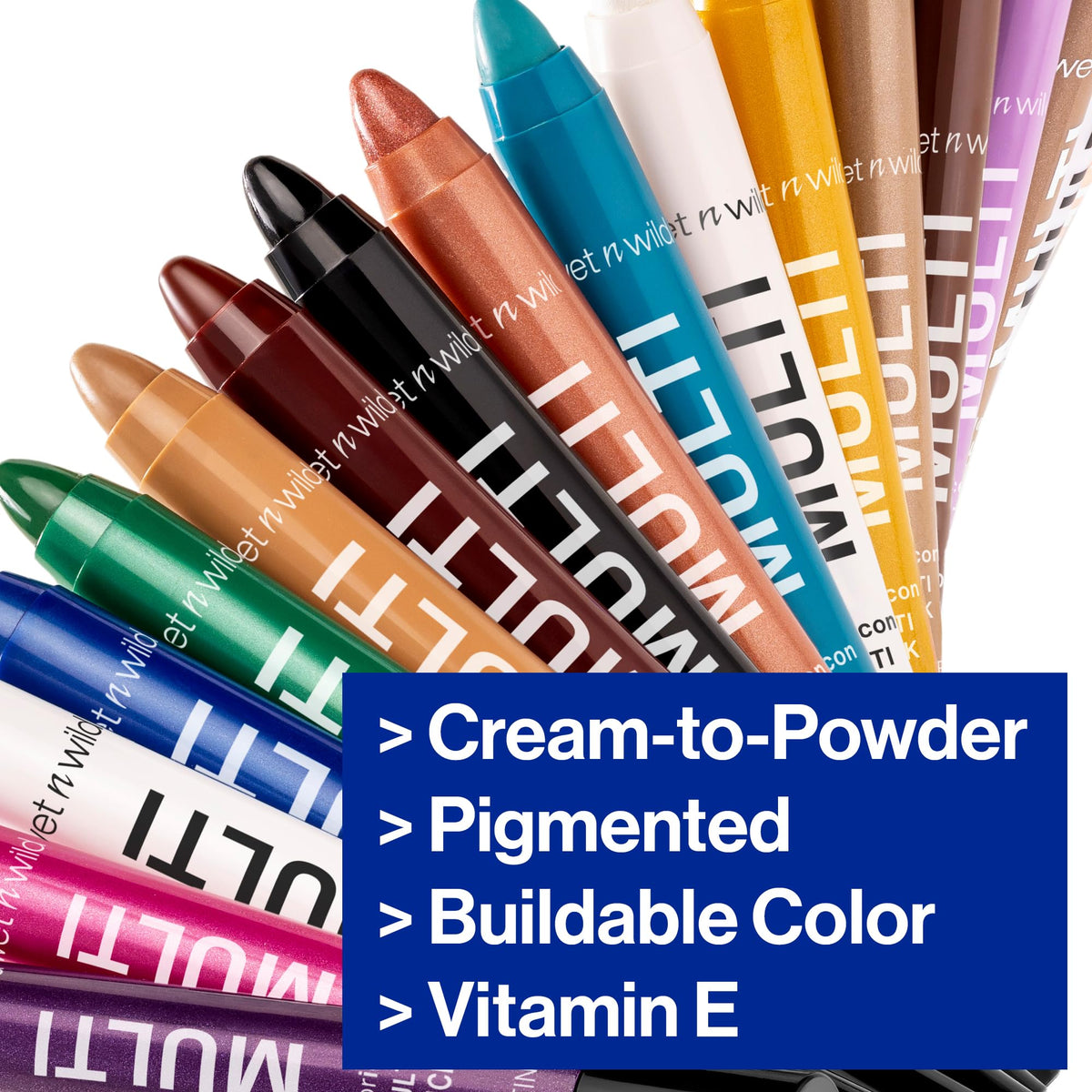 wet n wild Color Icon Cream Eyeliner Eyeshadow Multi-Stick, Moisturizing, Nourishing Velvety Cream-to-Powder Buildable & Blendable Formula, Cruelty-Free & Vegan - Brown Sugar