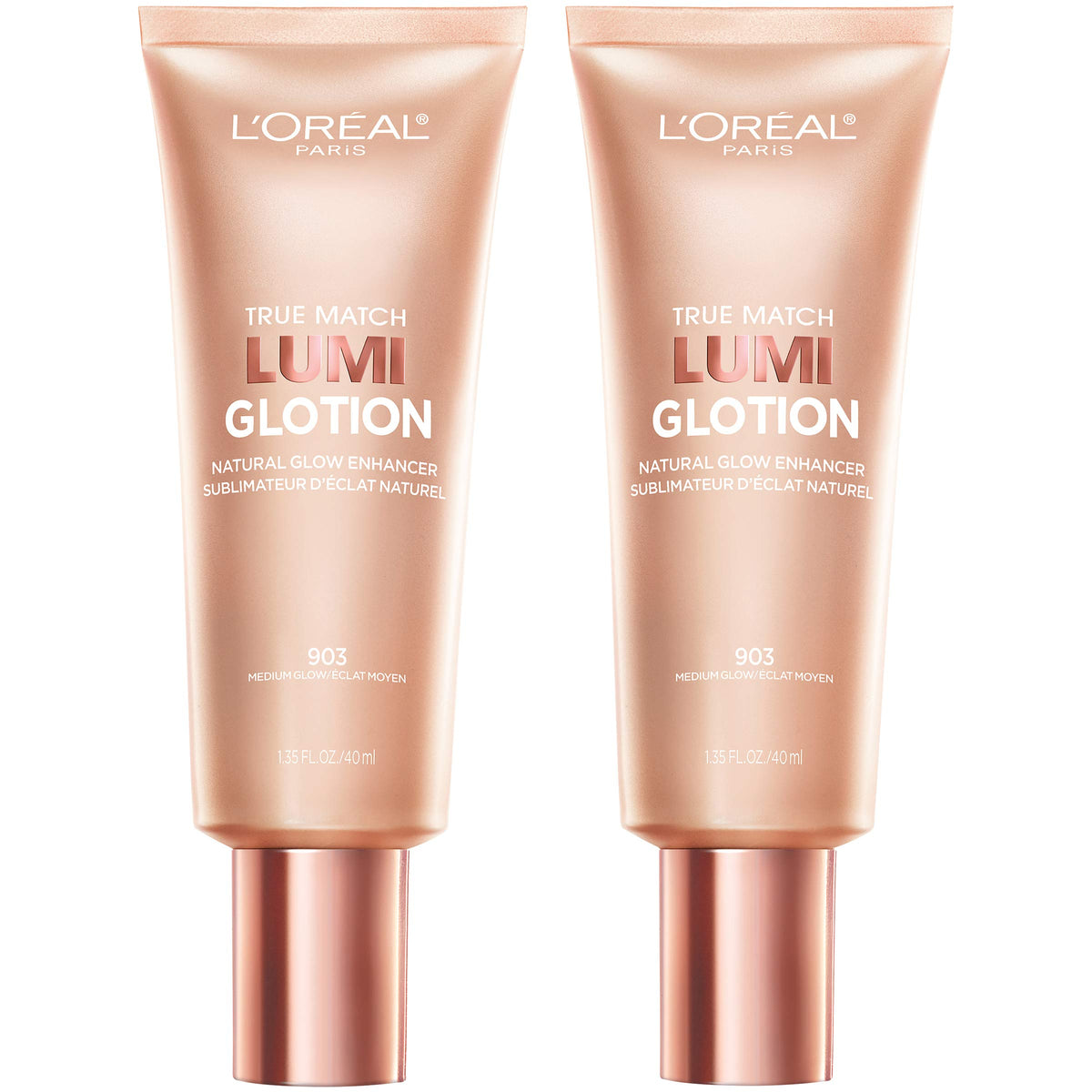 L'Oreal Paris Makeup True Match Lumi Glotion, Natural Glow Enhancer, Illuminator Highlighter, Bronzing Drops For a Sun-Kissed Glow, 901 Fair