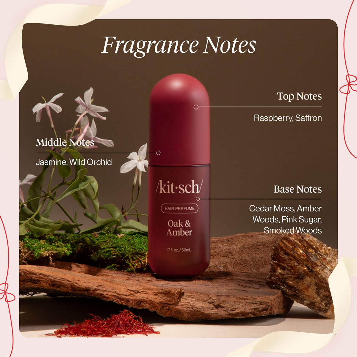 Kitsch Hair Perfume for Women – Hair Spray & Body Mist – Amber Shores, 50mL
