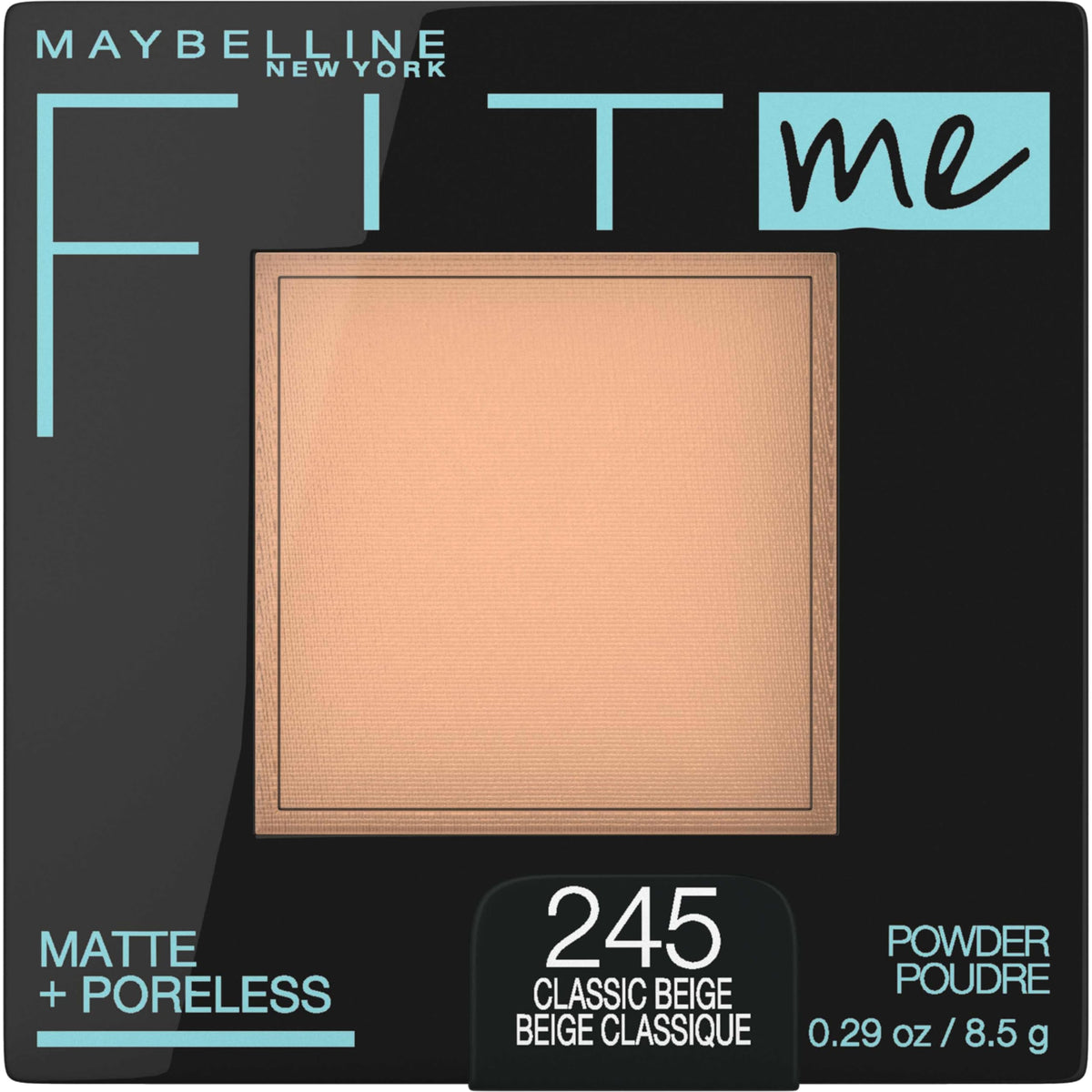 Maybelline Fit Me Matte + Poreless Pressed Face Powder Makeup & Setting Powder, Natural Ivory, 1 Count