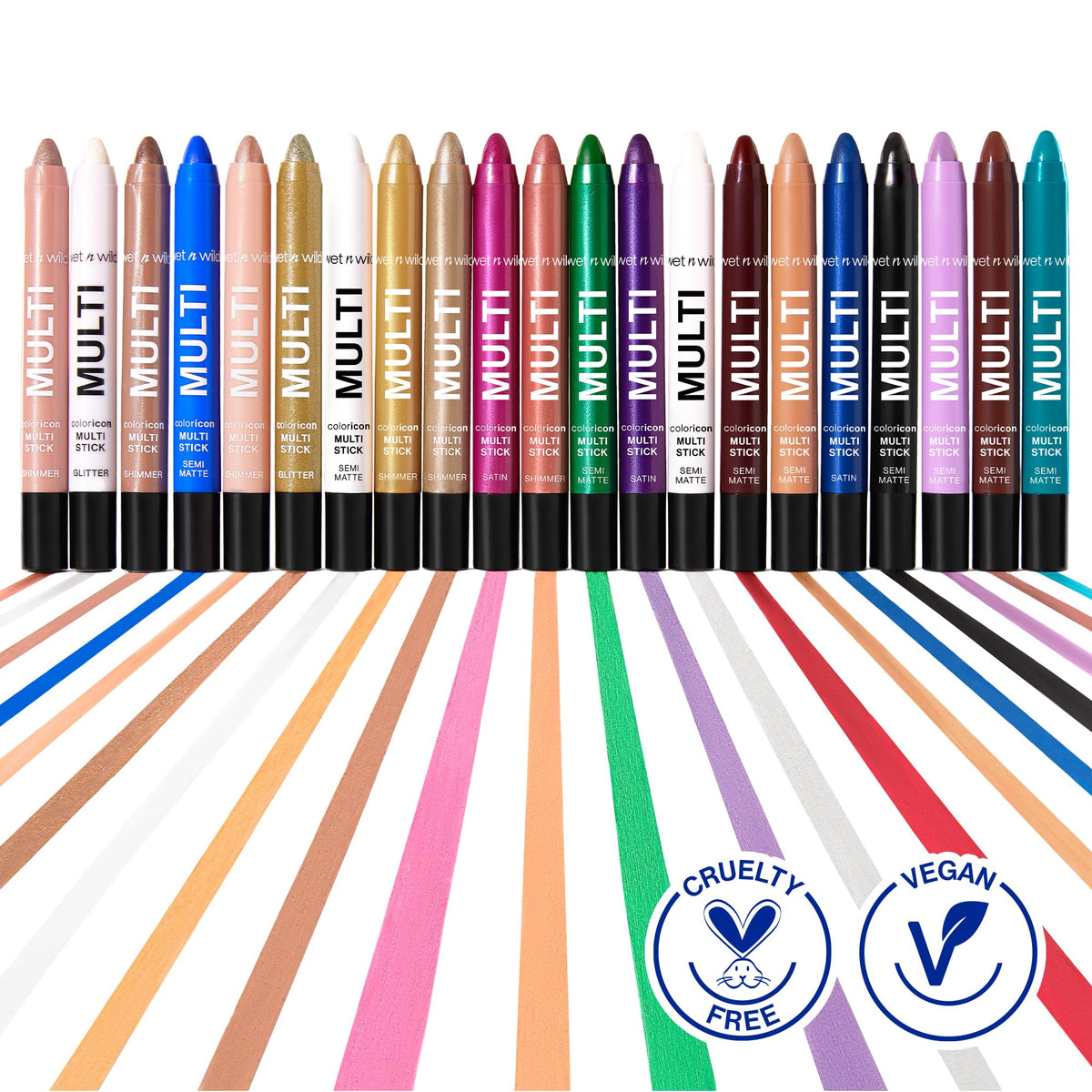 wet n wild Color Icon Cream Eyeliner Eyeshadow Multi-Stick, Moisturizing, Nourishing Velvety Cream-to-Powder Buildable & Blendable Formula, Cruelty-Free & Vegan - Brown Sugar