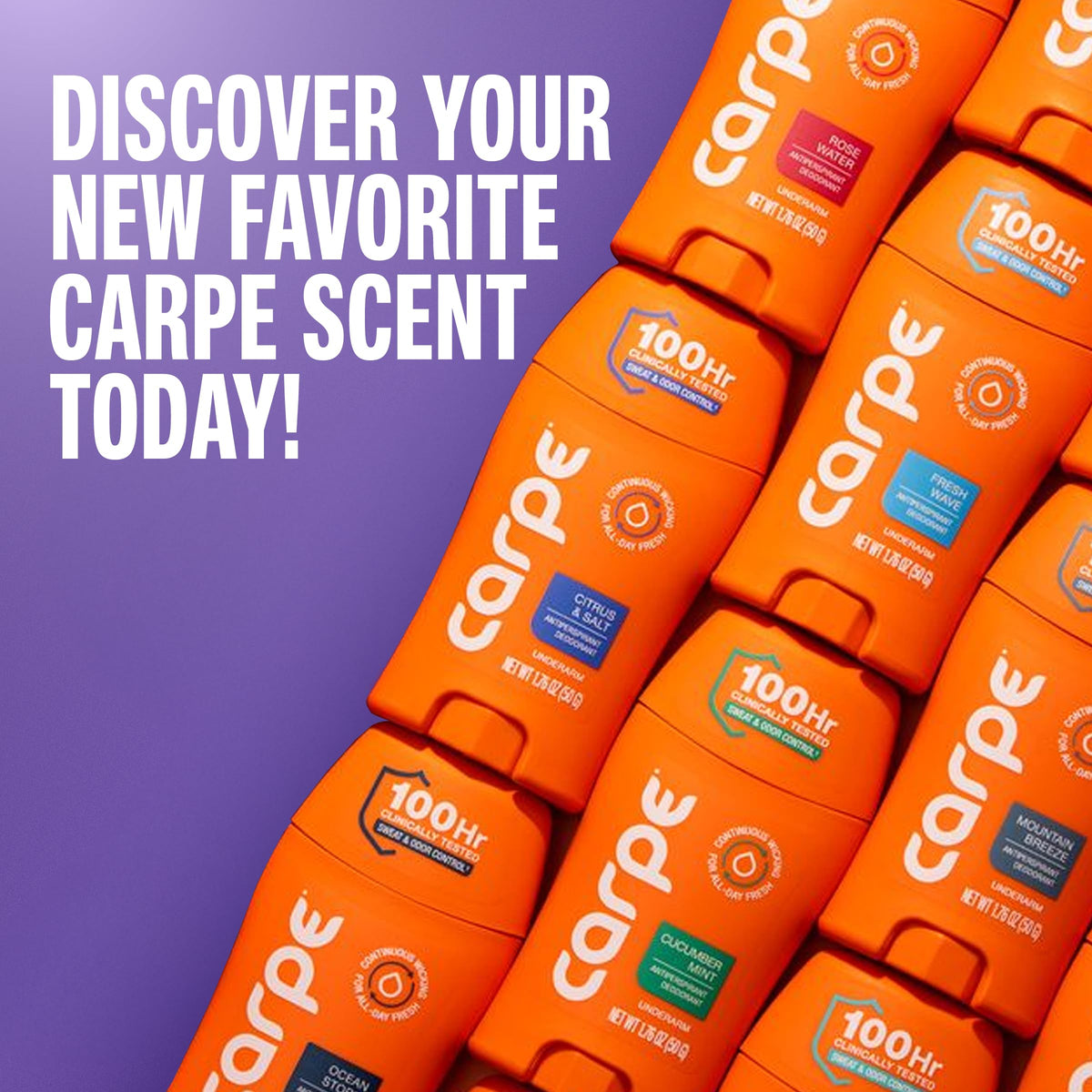 Carpe 100-Hour Antiperspirant Deodorant for Women - Coconut Vanilla