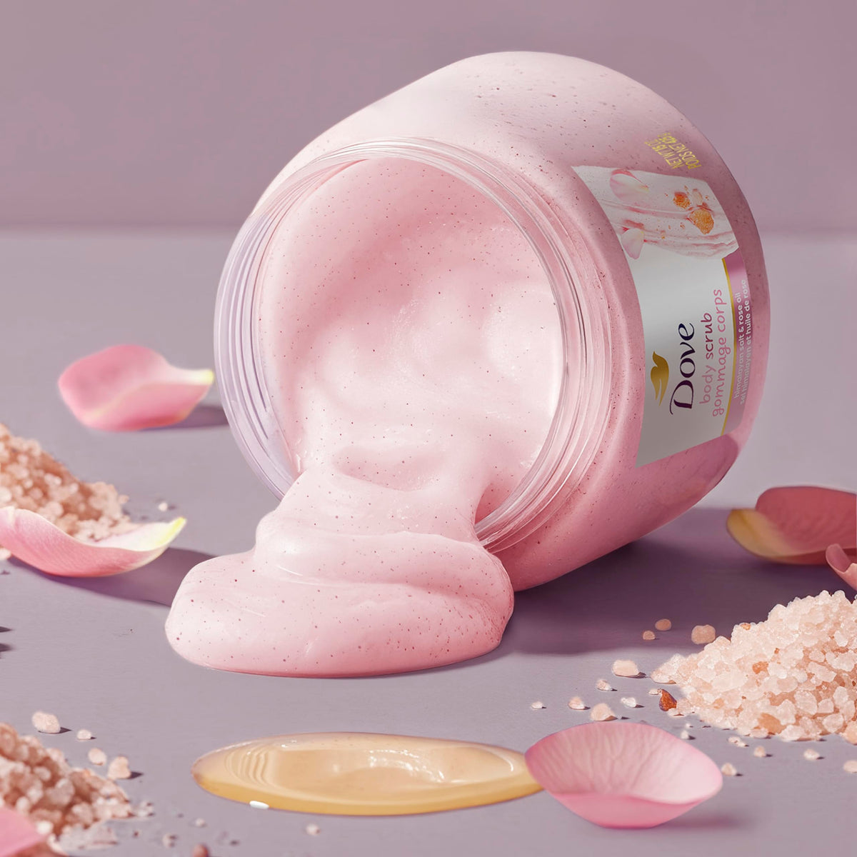 Dove Pomegranate & Shea Butter Body Scrub Exfoliates and Deeply 15 oz