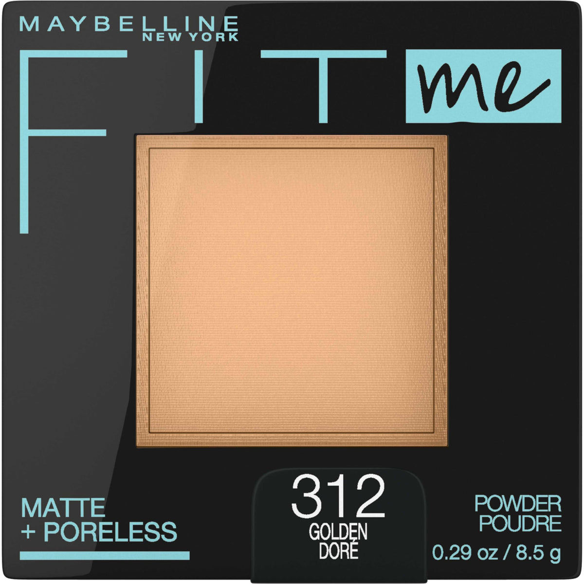 Maybelline Fit Me Matte + Poreless Pressed Face Powder Makeup & Setting Powder, Natural Ivory, 1 Count