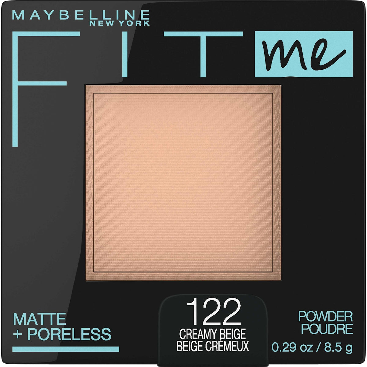 Maybelline Fit Me Matte + Poreless Pressed Face Powder Makeup & Setting Powder, Natural Ivory, 1 Count