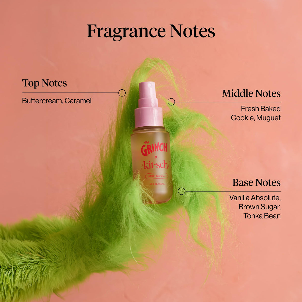 Kitsch Hair Perfume for Women – Hair Spray & Body Mist – Amber Shores, 50mL