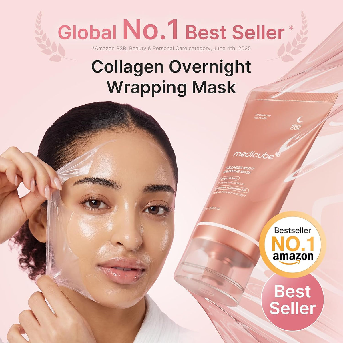 medicube Wrapping Mask Collagen - Overnight Peel Off Facial Mask