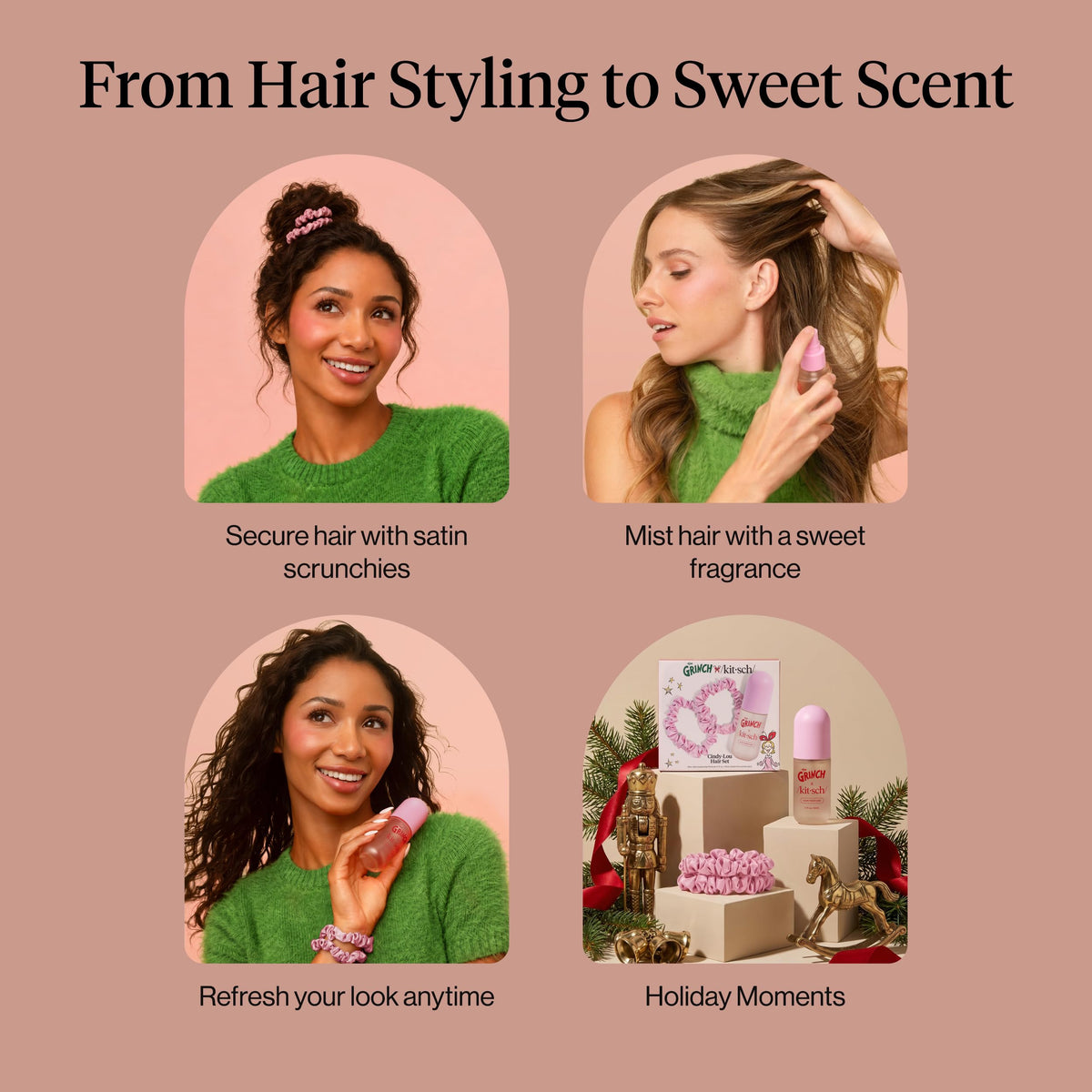 Kitsch Hair Perfume for Women – Hair Spray & Body Mist – Amber Shores, 50mL