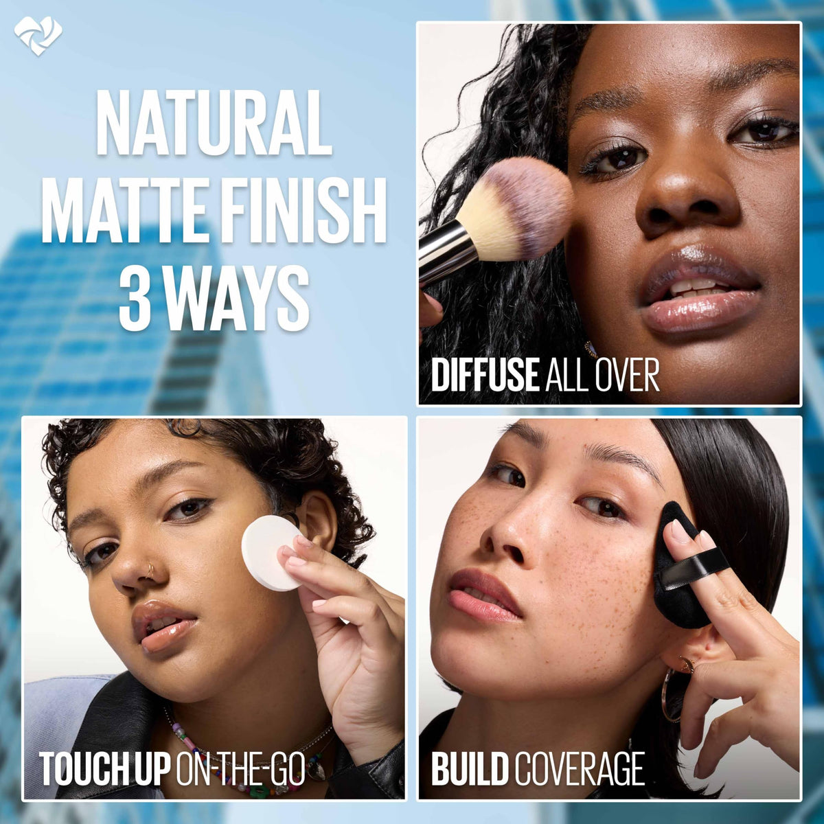 Maybelline Fit Me Matte + Poreless Pressed Face Powder Makeup & Setting Powder, Natural Ivory, 1 Count