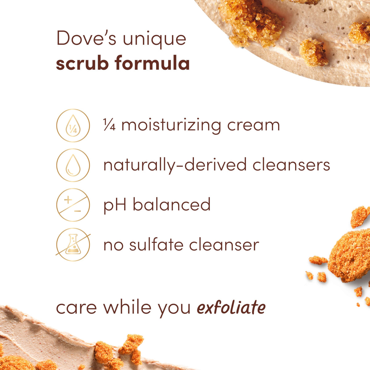 Dove Pomegranate & Shea Butter Body Scrub Exfoliates and Deeply 15 oz