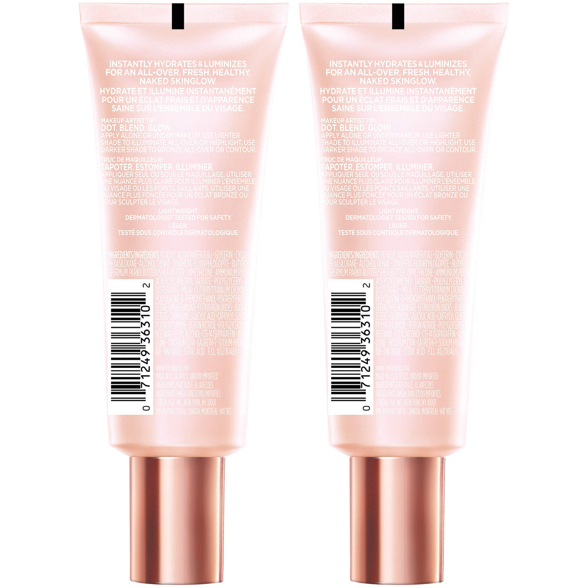 L'Oreal Paris Makeup True Match Lumi Glotion, Natural Glow Enhancer, Illuminator Highlighter, Bronzing Drops For a Sun-Kissed Glow, 901 Fair