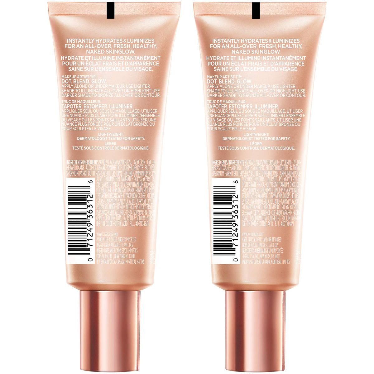 L'Oreal Paris Makeup True Match Lumi Glotion, Natural Glow Enhancer, Illuminator Highlighter, Bronzing Drops For a Sun-Kissed Glow, 901 Fair
