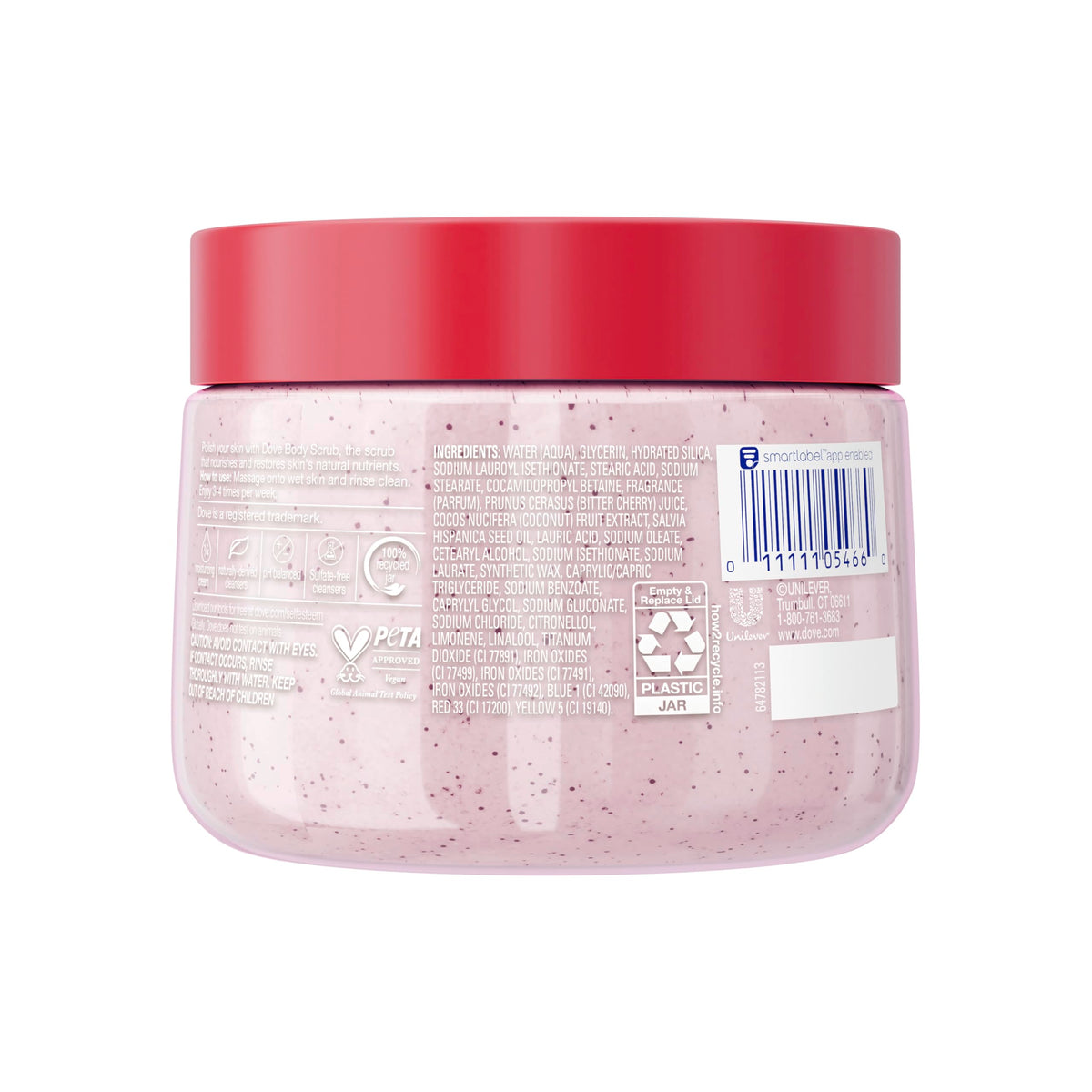 Dove Pomegranate & Shea Butter Body Scrub Exfoliates and Deeply 15 oz