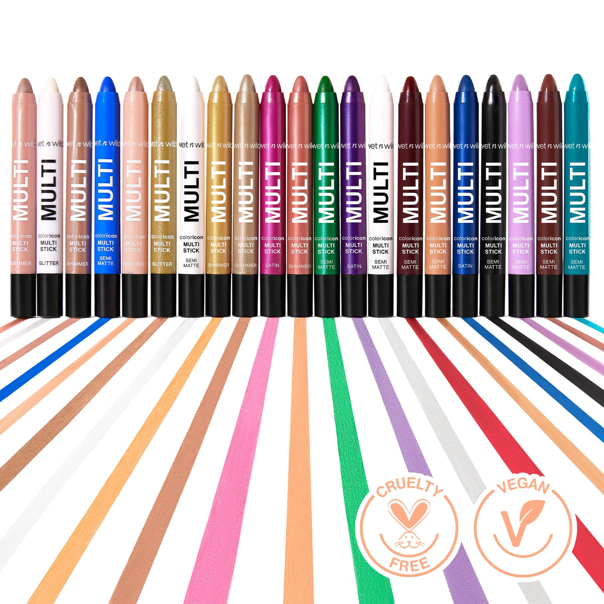 wet n wild Color Icon Cream Eyeliner Eyeshadow Multi-Stick, Moisturizing, Nourishing Velvety Cream-to-Powder Buildable & Blendable Formula, Cruelty-Free & Vegan - Brown Sugar