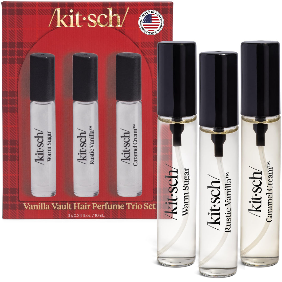 Kitsch Hair Perfume for Women – Hair Spray & Body Mist – Amber Shores, 50mL