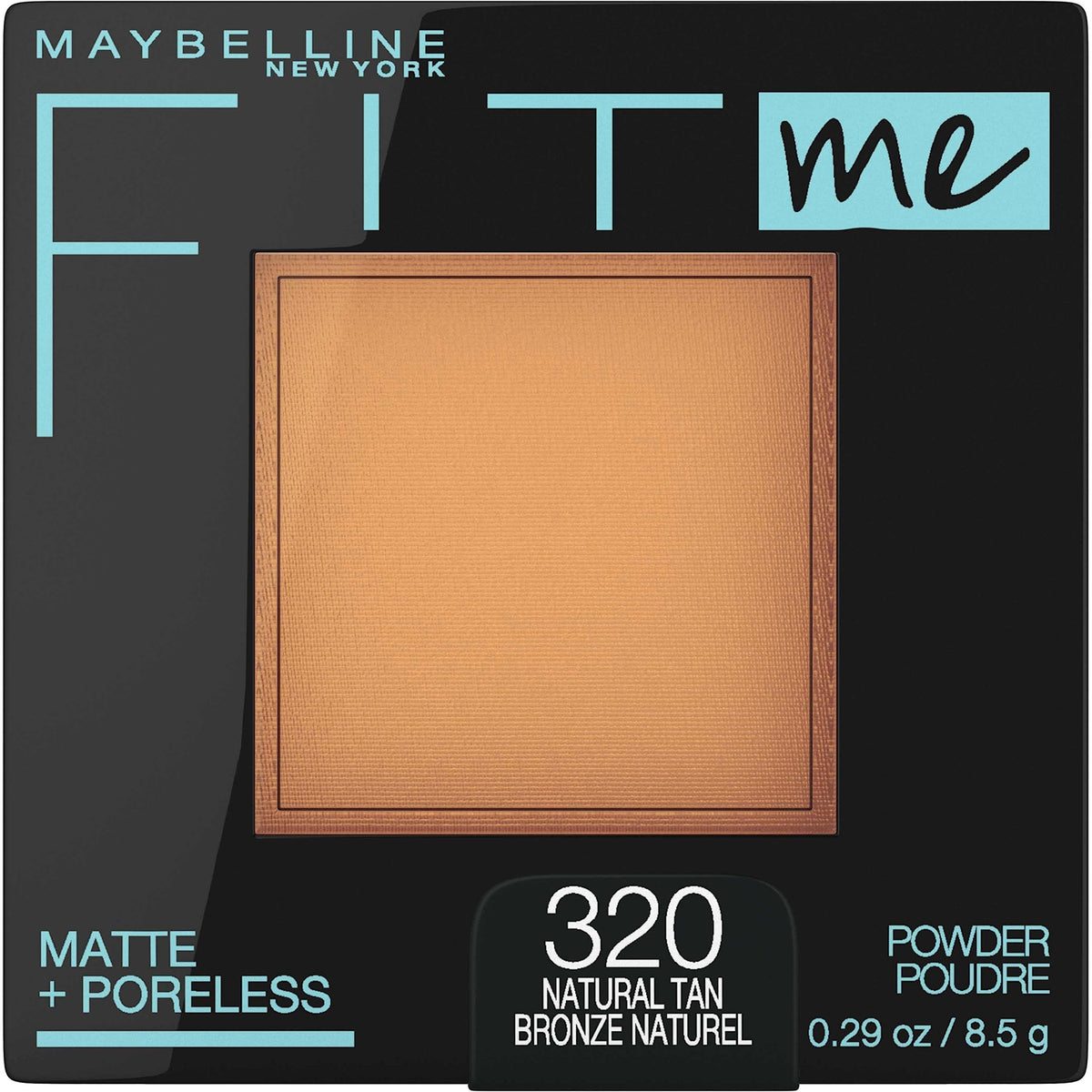 Maybelline Fit Me Matte + Poreless Pressed Face Powder Makeup & Setting Powder, Natural Ivory, 1 Count